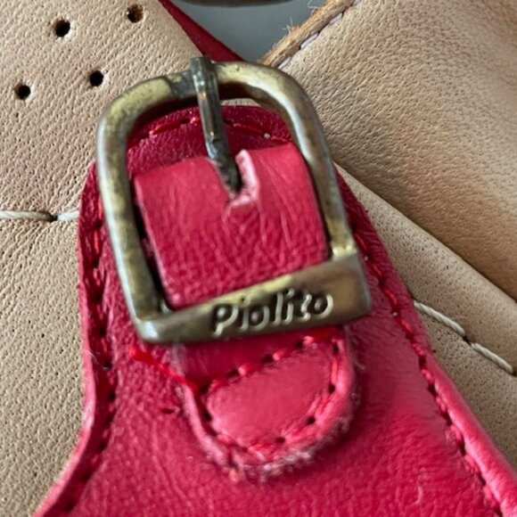 PIOLITO FLORICIENTA Sandals Red Floral Petal Applique Girl Size 1 - Picture 8 of 16